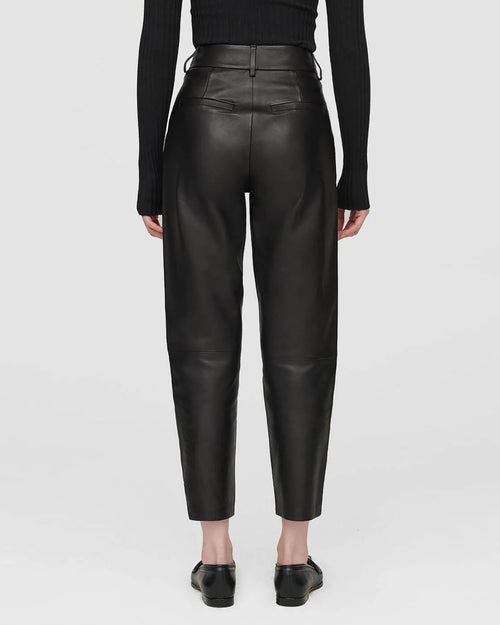 BECKY LEATHER TROUSER / BLACK