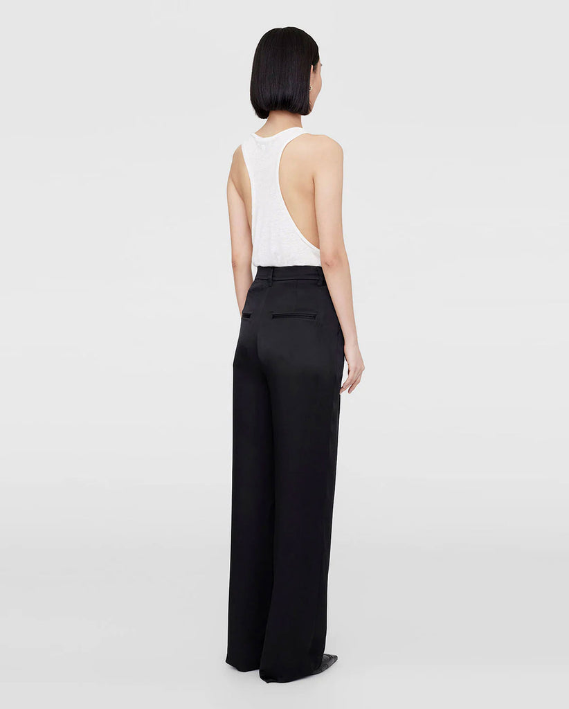 Black Silk Pants High-waisted Silk Pants 100% Silk Pant Long Palazzo Pants  Wide-leg Pants Silk Straight-leg Pants Silk Trousers -  Canada