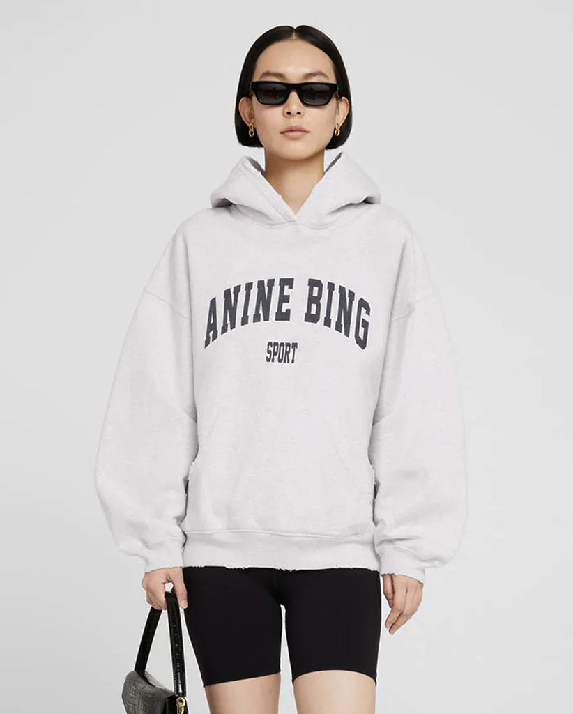 ANINE BING HARVEY SWEATSHIRT HEATHER GREY FABRIC