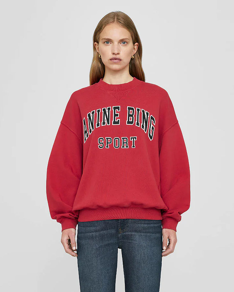 JACI SWEATSHIRT ANINE BING RED FABRIC