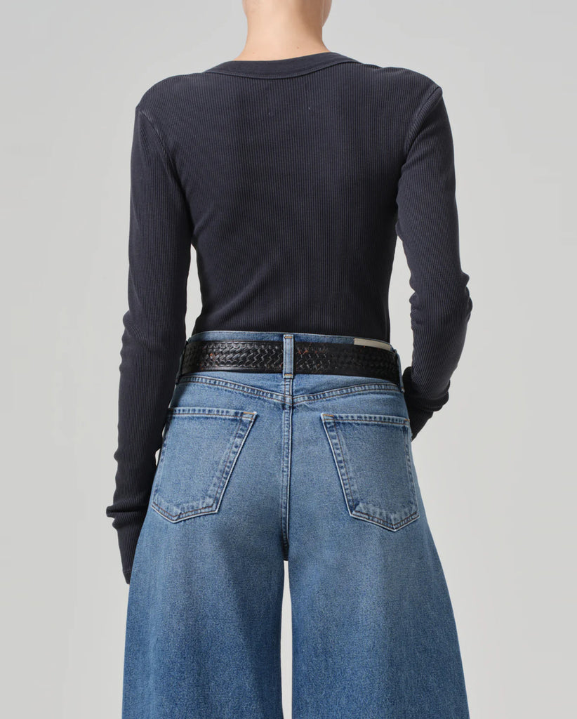 Shop Citizens of Humanity VARRA HENLEY / MINERAL from thisisFABRIC