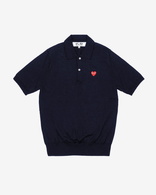 N094 POLO SHIRT RED HEART / NAVY