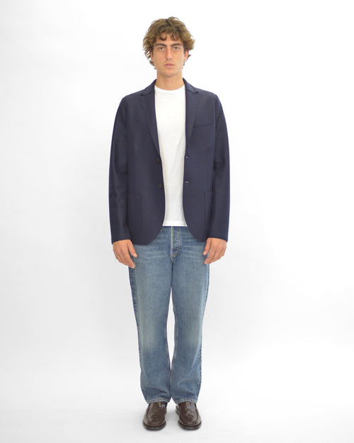 BLAZER LIGHT PRESSED WOOL / NAVY