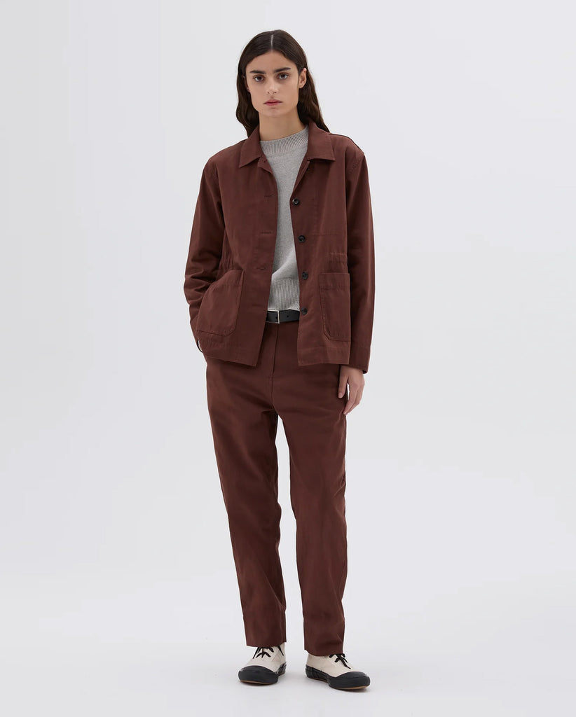 Shop MHL by Margaret Howell MHL WORKER JACKET / MINERAL from