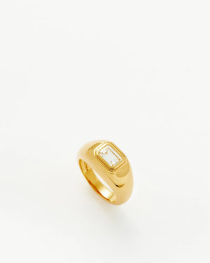 STONE DOME STATEMENT RING / GOLD