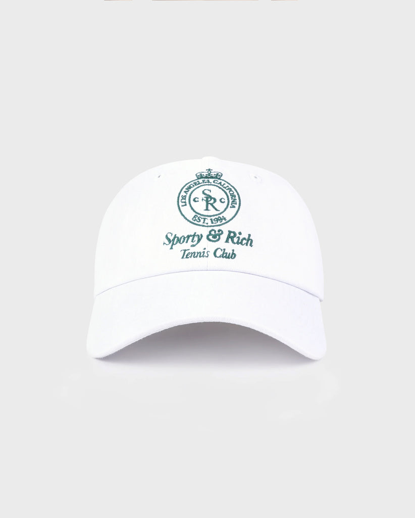 Shop SPORTY&RICH CROWN TENNIS HAT / WHITE from thisisFABRIC – THIS