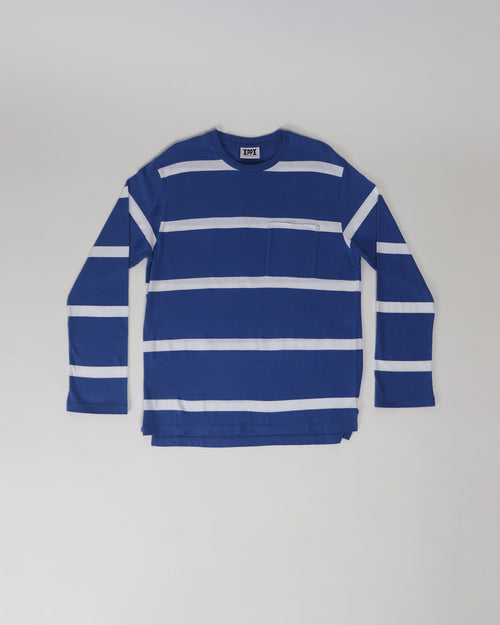 HEADS IN THE CLOUDS STRIPES LONGSLEEVE / BLUE & WHITE STRIPES