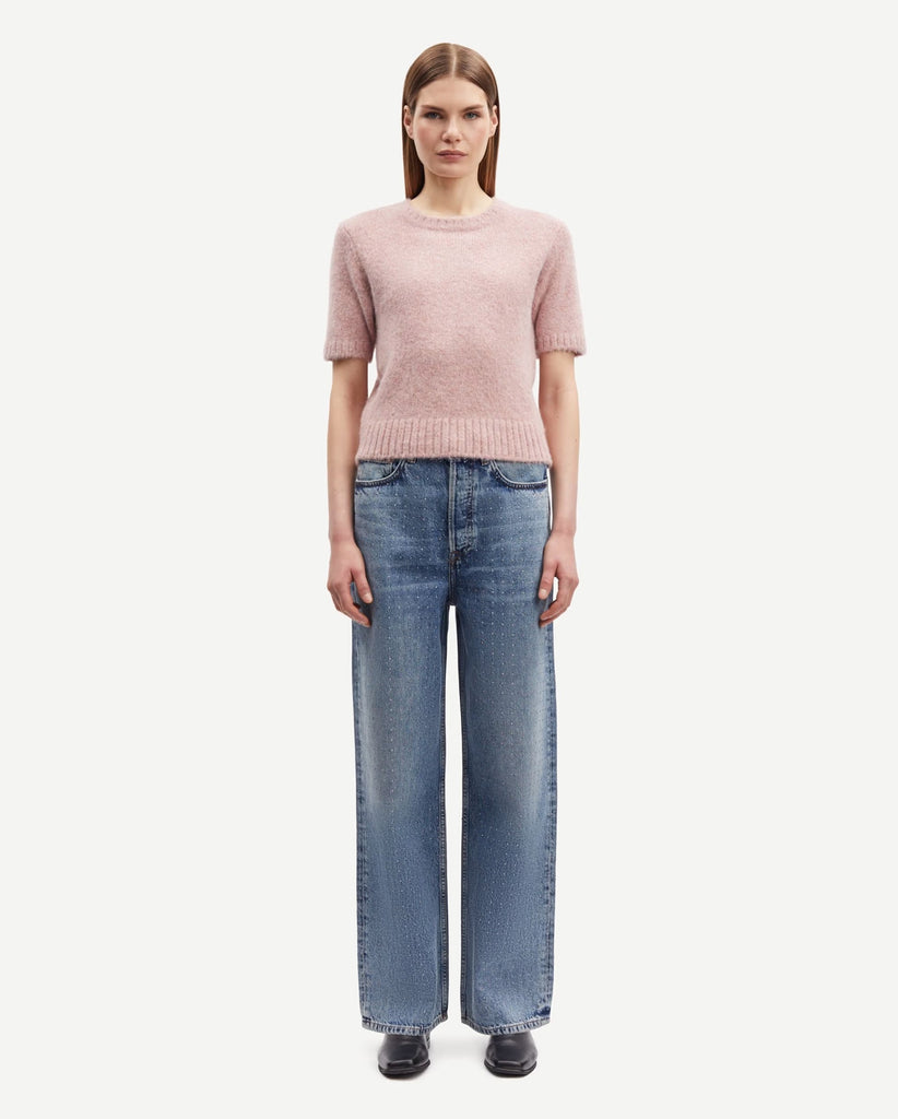 パンツ Bess Nyc Corn Studs n Honeycomb Denim Bess nyc studded skinny - Gem