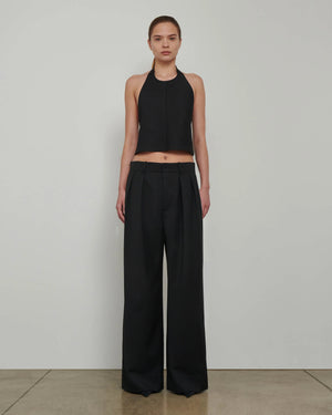LOW RISE TROUSERS / BLACK