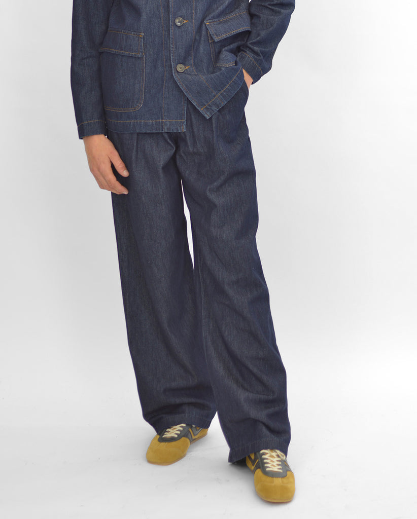 Shop DRIES VAN NOTEN | PENNING PANTS / INDIGO | from THIS IS FABRIC