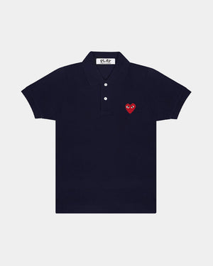 T006 RED HEART POLO SHIRT / NAVY