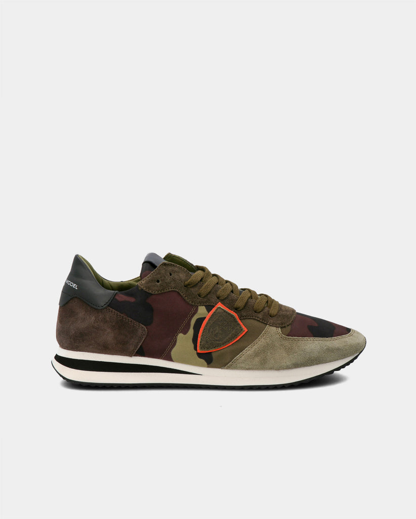 Camo leather mohair Philippe outlet Model sneakers