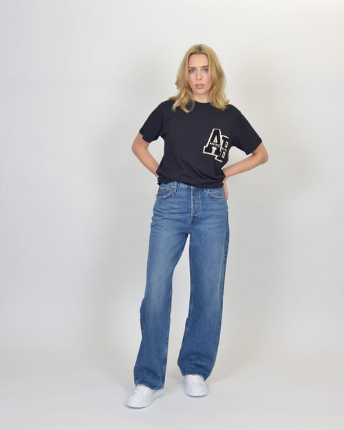 LILI TEE LETTERMAN / BLACK