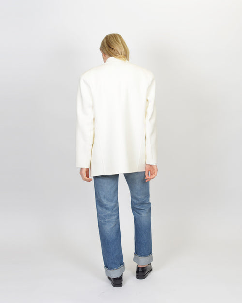 QUINN BLAZER / WHITE CASHMERE BLEND