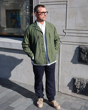TUMBLE WASHED PEGTOP PANTS / NAVY