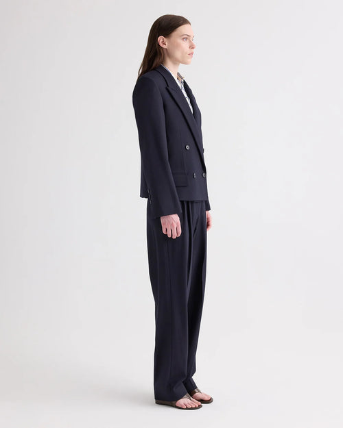 CROPPED HARPER BLAZER / MIDNIGHT