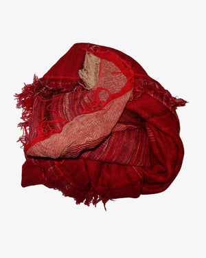 MIDDLE SHAW / RED / RASPBERRY / BEIGE