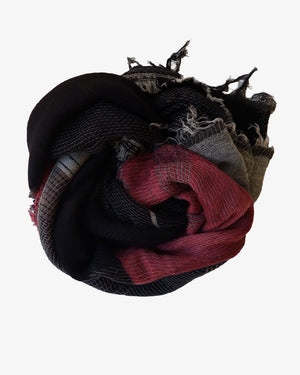 MIDDLE SHAW / CHARCOAL / RASPBERRY / GREY