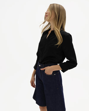 DANI SILK BLOUSE / BLACK