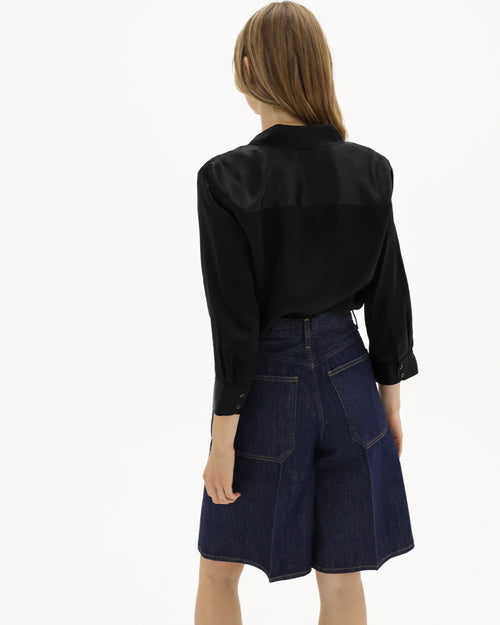 DANI SILK BLOUSE / BLACK