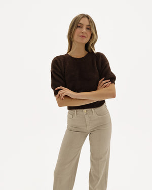 GUINEVERE CROPPED PULLOVER / DARK JAVA