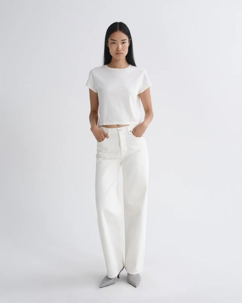 ADINE SHRUNKEN TEE / BONE