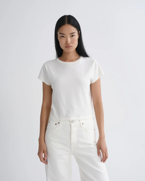 ADINE SHRUNKEN TEE / BONE