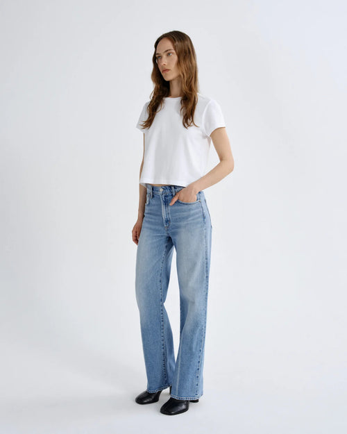 ADINE SHRUNKEN TEE / WHITE