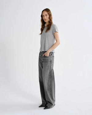 ADINE SHRUNKEN TEE / HEATHER GREY