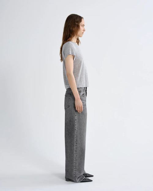 ADINE SHRUNKEN TEE / HEATHER GREY