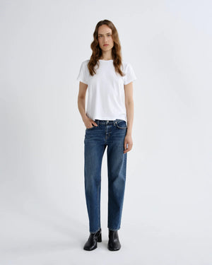 LONG LINE ADINE TEE / WHITE