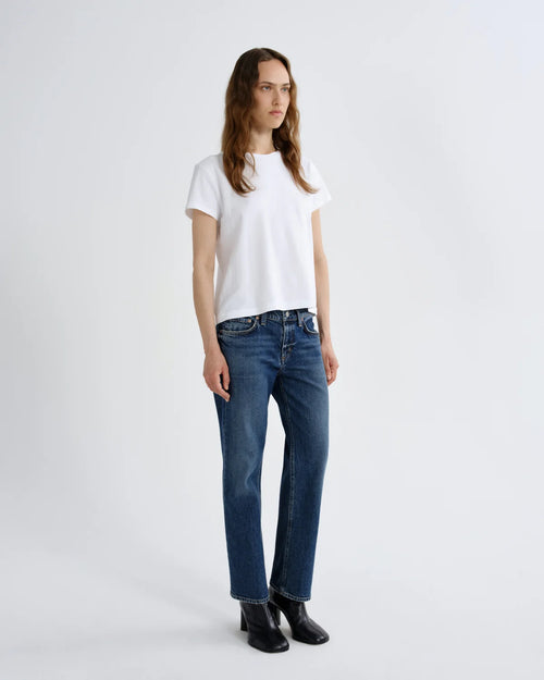 LONG LINE ADINE TEE / WHITE