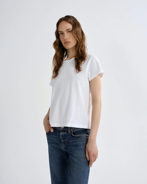 LONG LINE ADINE TEE / WHITE