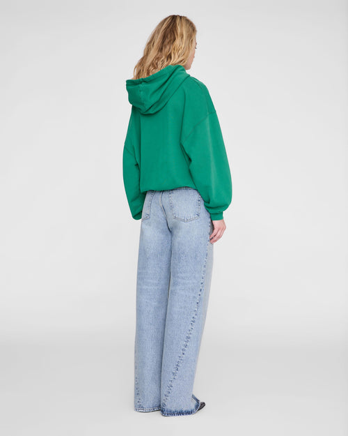 HARVEY SWEATSHIRT NO POCKET COLLEGIATE / GREEN