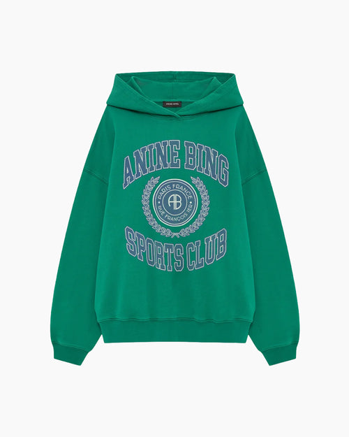 HARVEY SWEATSHIRT NO POCKET COLLEGIATE / GREEN