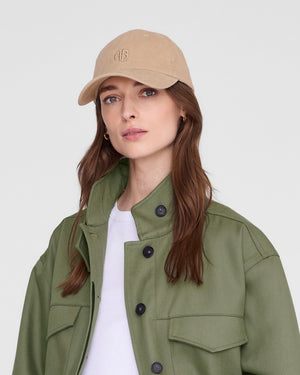 JEREMY BASEBALL CAP CORDUROY / BEIGE