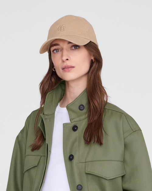 JEREMY BASEBALL CAP CORDUROY / BEIGE