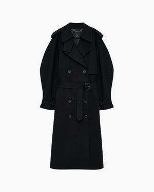 PASCALE MAXI TRENCH / BLACK