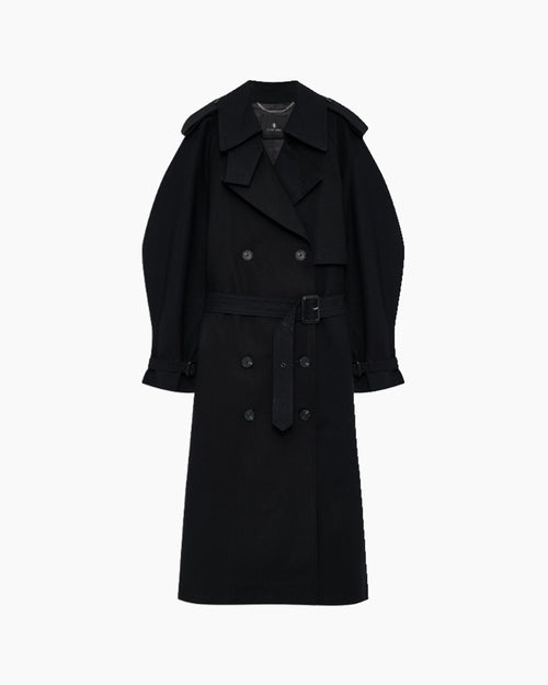 PASCALE MAXI TRENCH / BLACK