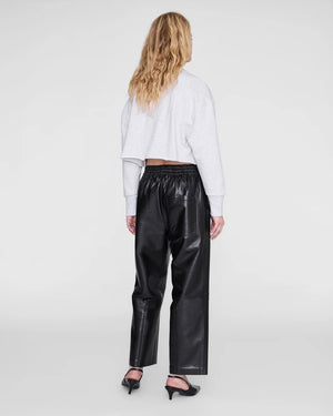 SPORTY CROPPED SWEATSHIRT / HEATHER GREY