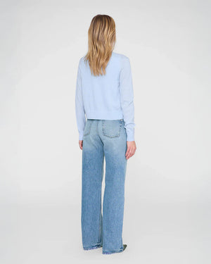 MONI CROP CARDIGAN / PALE BLUE