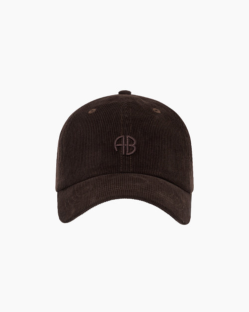 JEREMY BASEBALL CAP AB CORDUROY / DARK BROWN