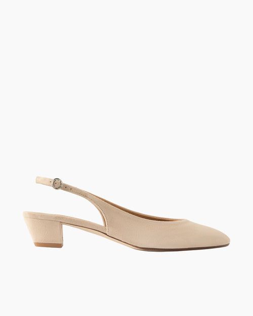CELESTE SUEDE SLINGBACK PUMPS / SAND