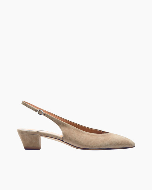CELESTE SUEDE SLINGBACK PUMPS / SAND