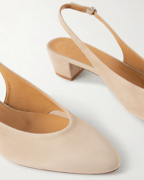 CELESTE SUEDE SLINGBACK PUMPS / SAND