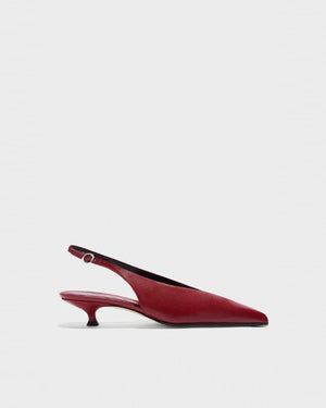 CAMILA SLINGBACK PUMPS / SCARLET