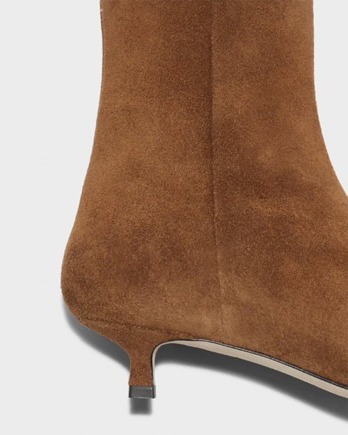 SOFIE SUEDE ANKLE BOOTS / TOBACCO