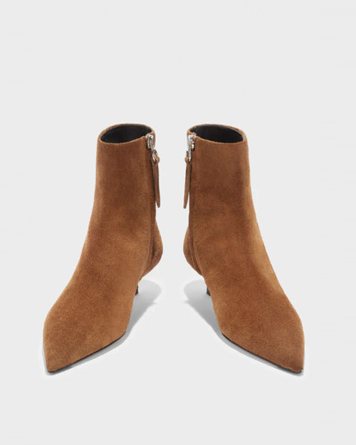 SOFIE SUEDE ANKLE BOOTS / TOBACCO