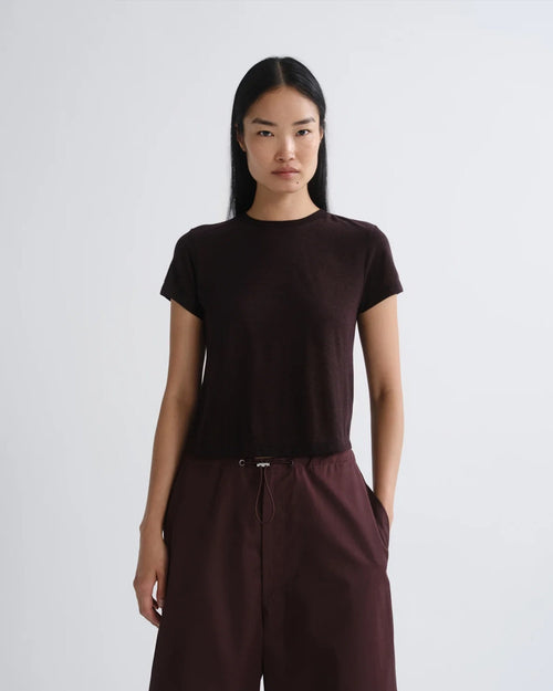 ADINE SHRUNKEN TEE (TENCEL JERSEY) / RISTRETTO