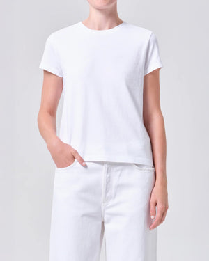 LONG LINE ADINE TEE / WHITE